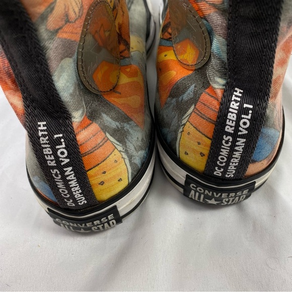 Converse Unisex DC Comics Rebirth Superman High-Top Sneakers Women’s Size 12 - Picture 13 of 16